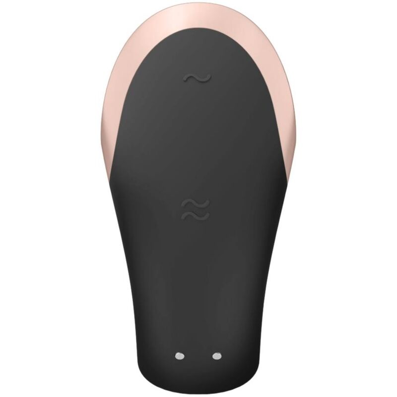 SATISFYER - ΔΙΠΛΟΣ ΕΡΩΤΙΚΟΣ ΔΟΝΗΤΗΣ ΠΟΛΥΤΕΛΕΙΑΣ ΓΙΑ ΖΕΥΓΑΡΙΑ ΜΑΥΡΟΣ