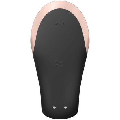 SATISFYER - ΔΙΠΛΟΣ ΕΡΩΤΙΚΟΣ ΔΟΝΗΤΗΣ ΠΟΛΥΤΕΛΕΙΑΣ ΓΙΑ ΖΕΥΓΑΡΙΑ ΜΑΥΡΟΣ